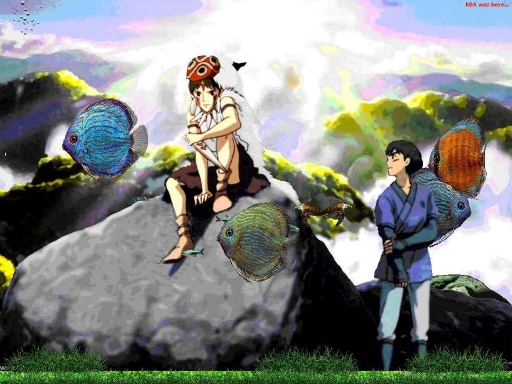 Ashitaka And San Underwater