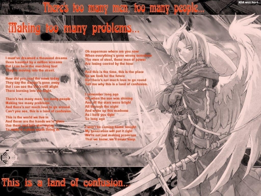 Land Of Confusion Fma