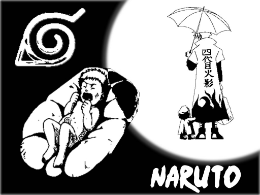 Naruto Black And White