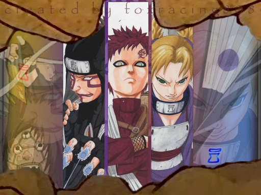 Kankuro Gaara Temari Weapons