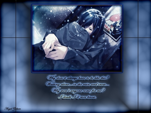 Alone In The Snow Waiting