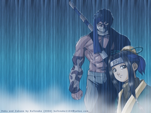 Haku And Zabuza: Pouring Rain