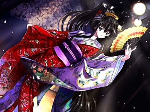 Girl In Kimono