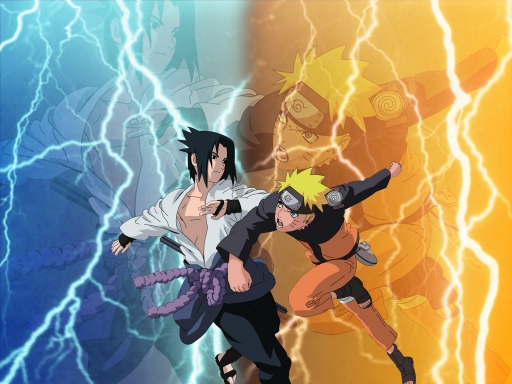 Shippuuden - Naruto-Sasuke riv