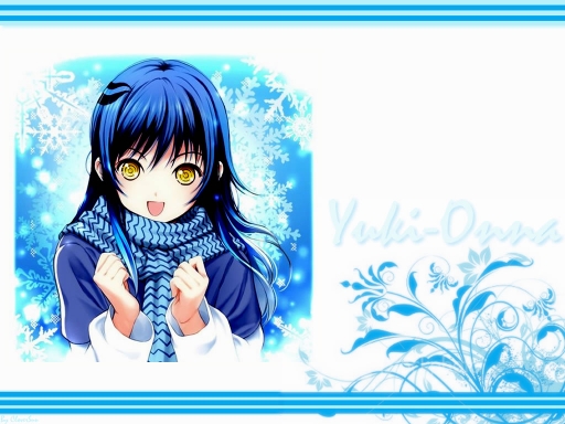 Yuki onna white and blue