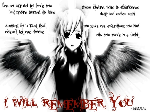 I will remember you