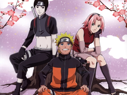 Naruto, Sai and Sakura