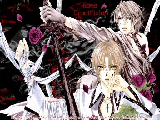 Rose Crucifixion Wallpaper