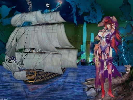 Little Miss Pirate Wallpaper