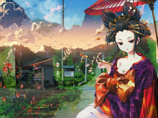 Rural Geisha Wallpaper