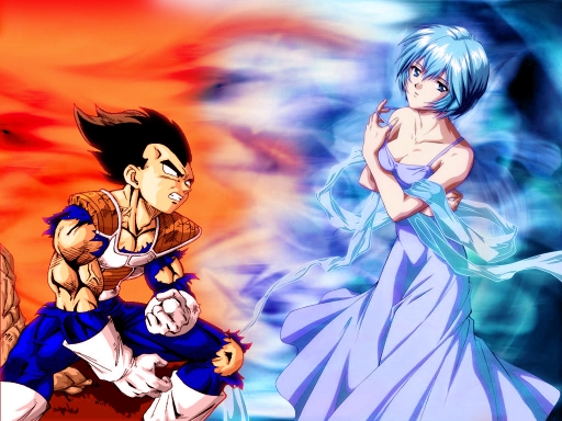 vegeta and bulma-ish