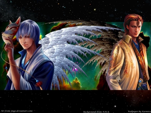 Silver Demon and Fallen Angel