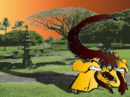 A Walk in a Kabuki's Garden