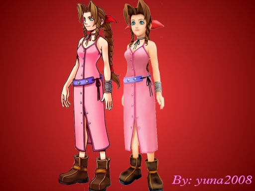 Aeris From Kh And Ffvii