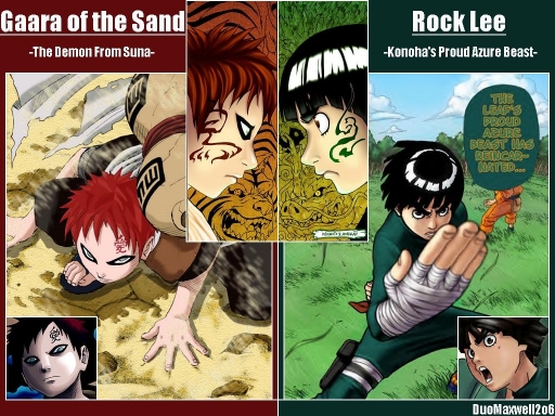 Rock Lee And Gaara