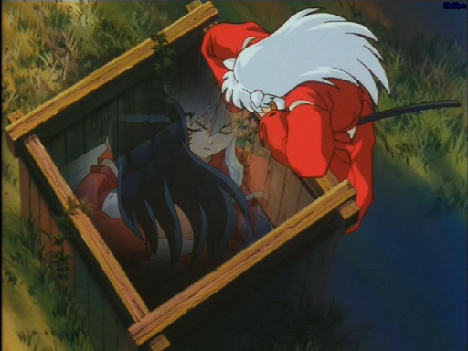 Inuyasha waiting at the well