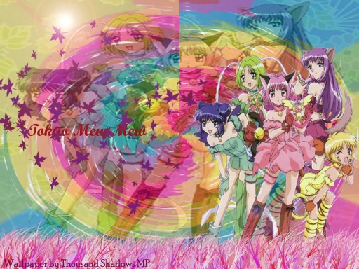 Tokyo Mew Mew Tye Dye Wall