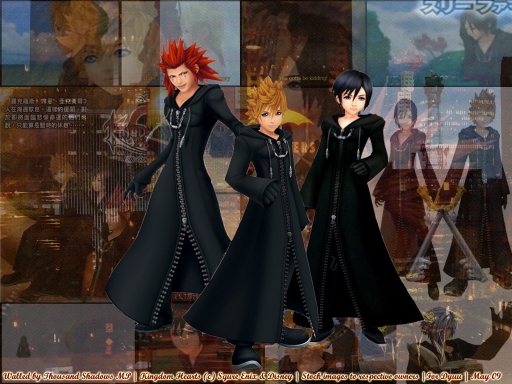 Axel,Roxas,and Xion