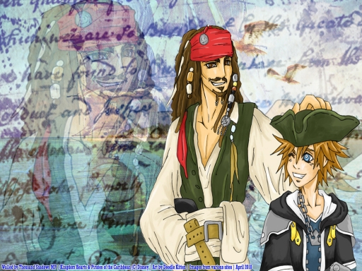 Sora and Jack Sparrow