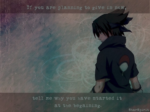 Sasuke's Words