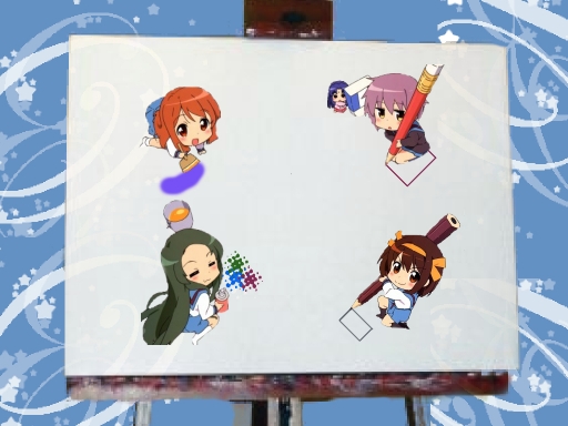 Chibis at work