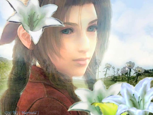 Spirit Aerith In Flower Field