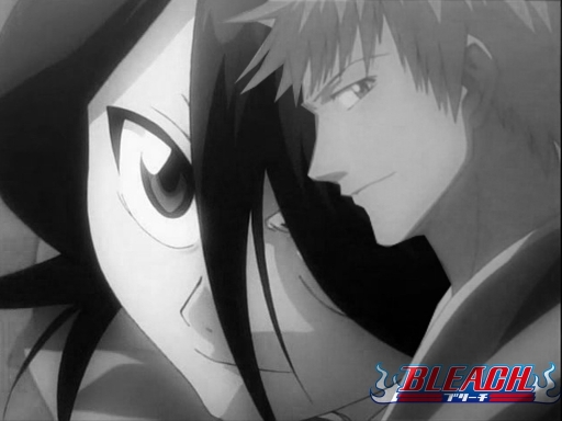 Ichigo And Rukia With Logo
