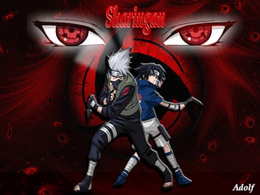 kakashi,sasuke sharingan