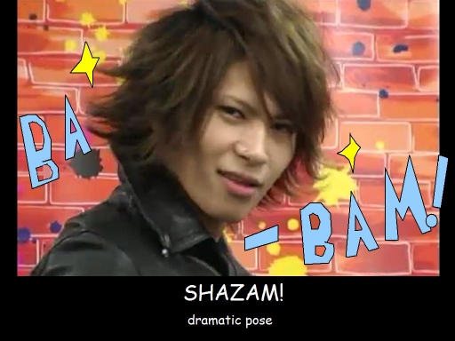 dramatic action pose!