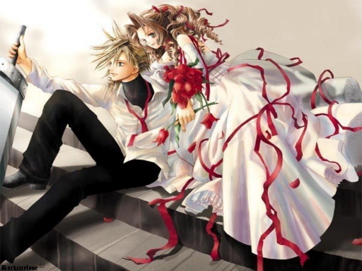 Cloud & Aerith