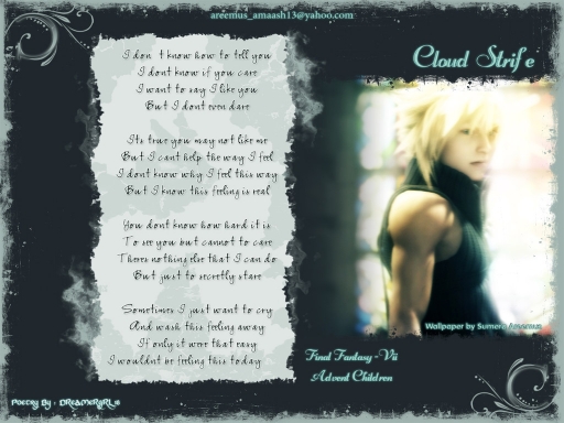 Cloud Strife...~I dont Know...