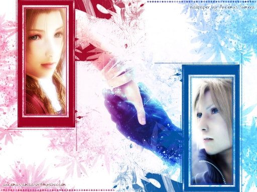 Aerith and Cloud