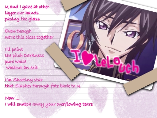 I love lelouch so much