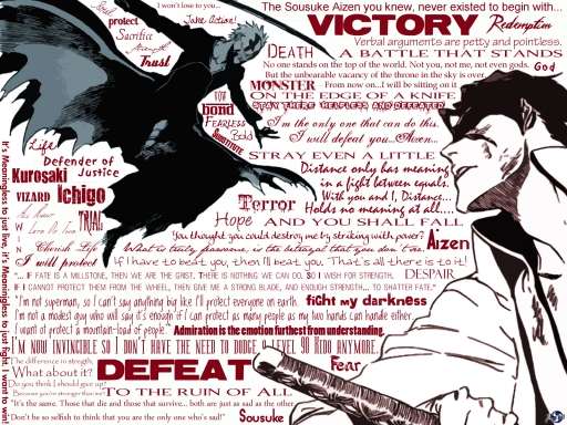 Ichigo and Aizen-Quotage