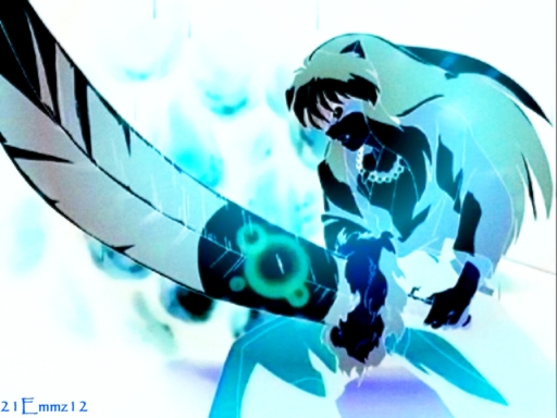 Inuyasha With His Sword