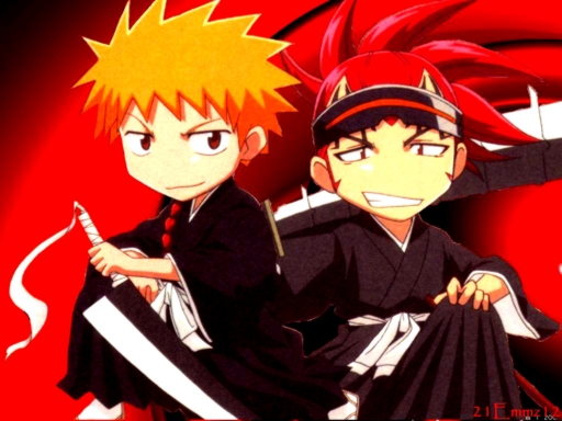 Ichigo & Renji~~~~~ Chibi