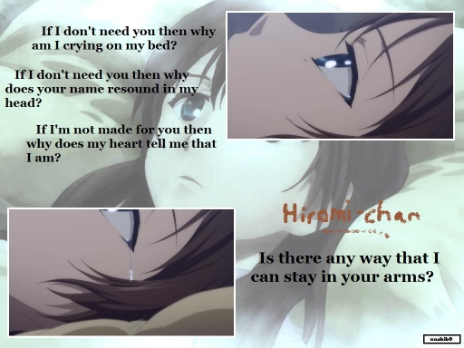 Hiromi-chan's true tears!