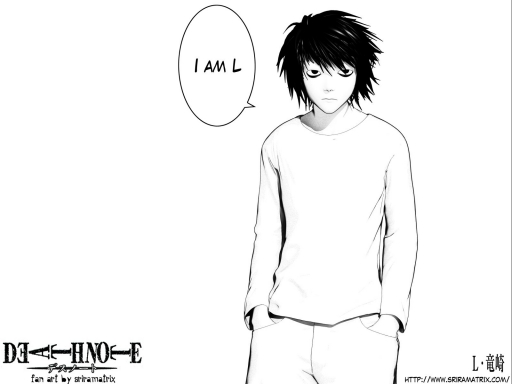 L 3D (Manga Style Wallpaper ve