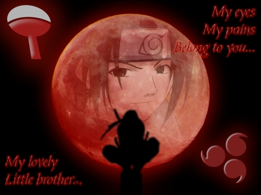 itachi at moon
