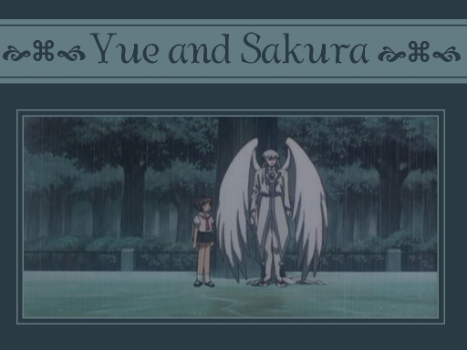 Yue And Sakura In The Rain