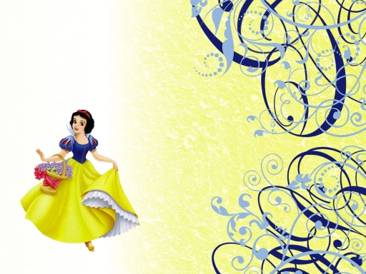 Snow white with basket