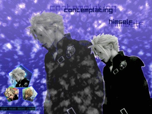 CONTEMPLATING HIMSELF...