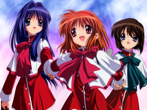 Three Cute Schoolgirls