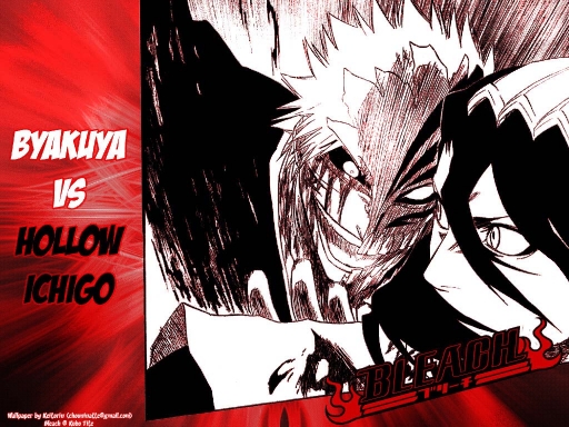 Byakuya vs Hollow Ichigo