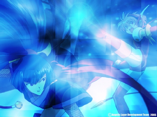 Angelic Fight In Blue