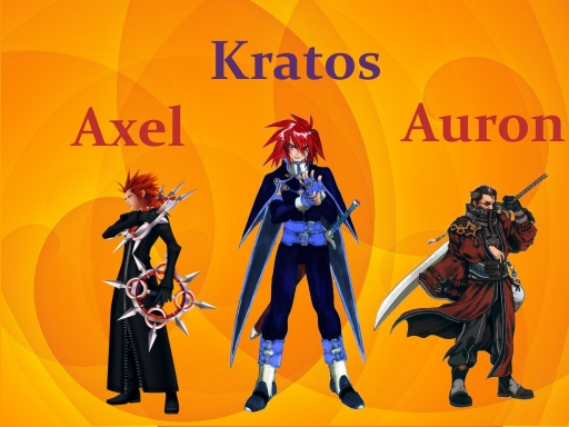Axel Kratos and Auron