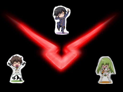 Lelouch, C.C, Suzaku and Geass