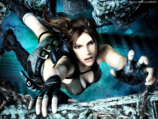 Lara Croft - Falling