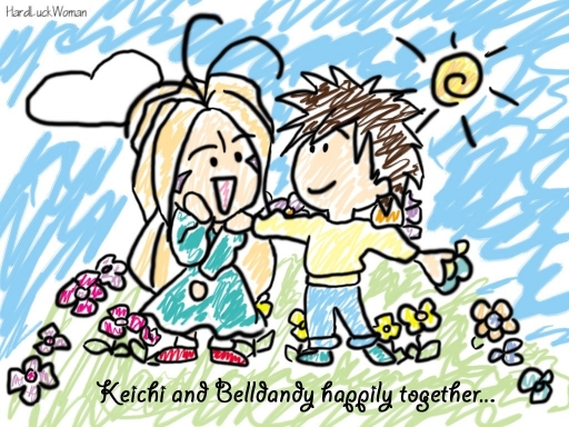 Keiichi & Belldandy happy toge