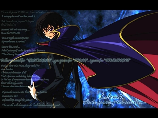 Lelouch - Destroy to create..
